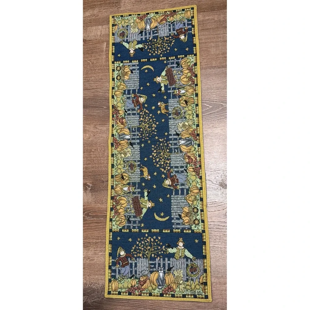 TERESA KOGUT FALL HALLOWEEN TABLE Runner MAT TAPESTRY